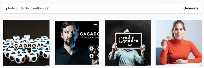 Photo of cardano enthusiast, from DALL-E
